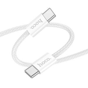 Cable Tipo C a Tipo C Hoco X104 60w 1 Metro Blanco