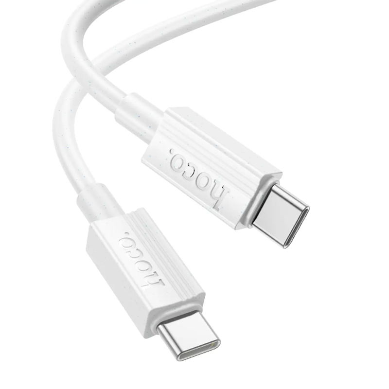 Cable Tipo C a Tipo C Hoco X107 Favor 60w Blanco