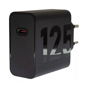 Cargador Motorola Turbo Power 125w + Cable Tipo C Negro