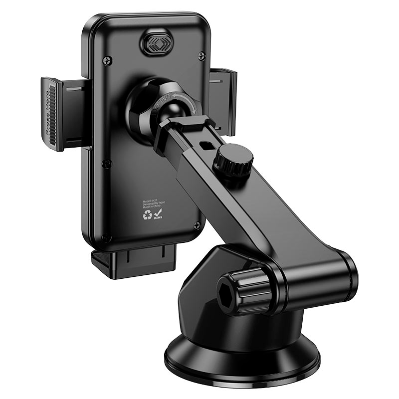 Soporte De Auto Tablero Parabrisas Hoco H37 Negro - Imagen 3