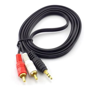 Cable Adaptador Estéreo Mini Jack 3.5 mm a 2 RCA