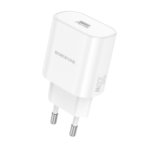 Cargador Borofone Ba82a 25w Tipo C Blanco