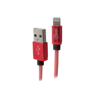 Cable Usb Lightning Microlab Rojo