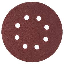 10uni  De Disco  Lija Velcro Metal/ Madera 125mm, 180GR. Hemic