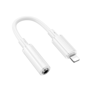 Adaptador Lightning a 3.5mm Borofone Bv22 Lemon Blanco